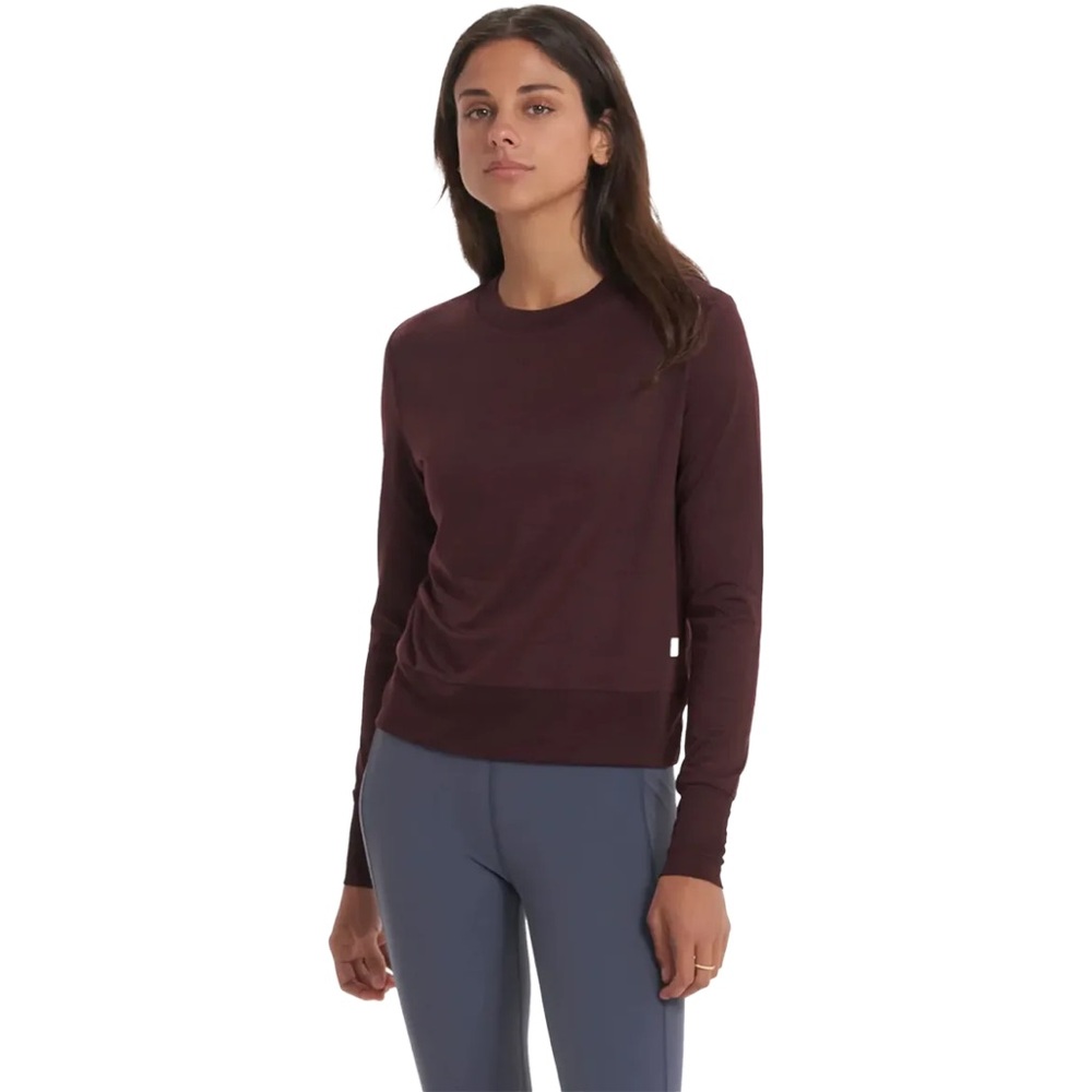 Vuori Women's Daydream Crew - NWT - Color Ruby Heather - Size L